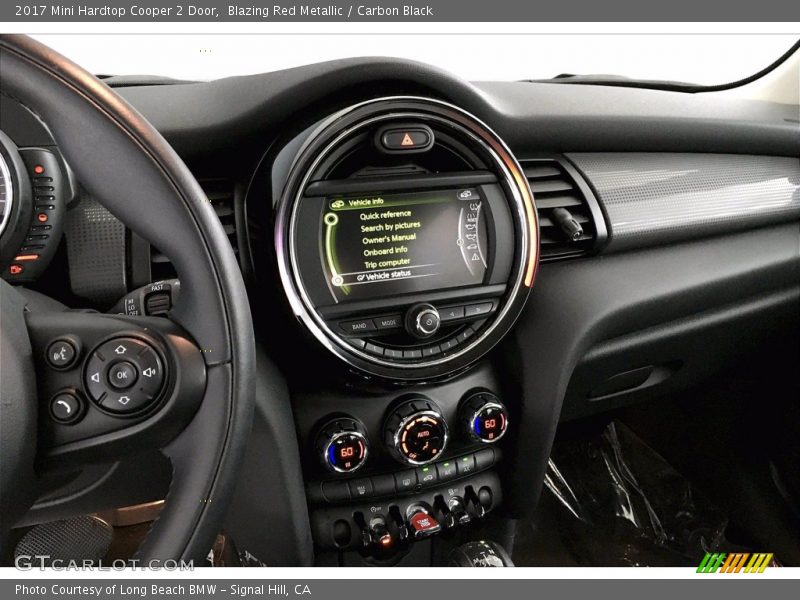 Blazing Red Metallic / Carbon Black 2017 Mini Hardtop Cooper 2 Door