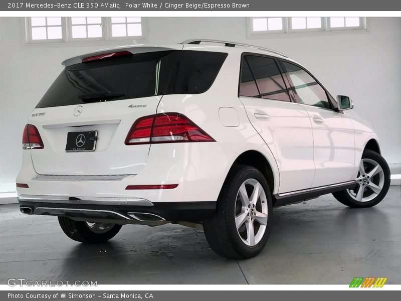 Polar White / Ginger Beige/Espresso Brown 2017 Mercedes-Benz GLE 350 4Matic