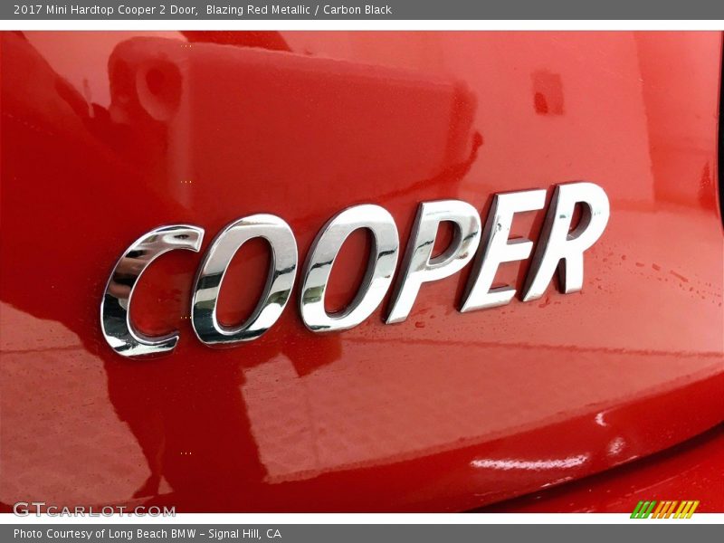 Blazing Red Metallic / Carbon Black 2017 Mini Hardtop Cooper 2 Door