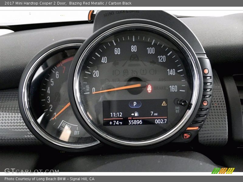 Blazing Red Metallic / Carbon Black 2017 Mini Hardtop Cooper 2 Door