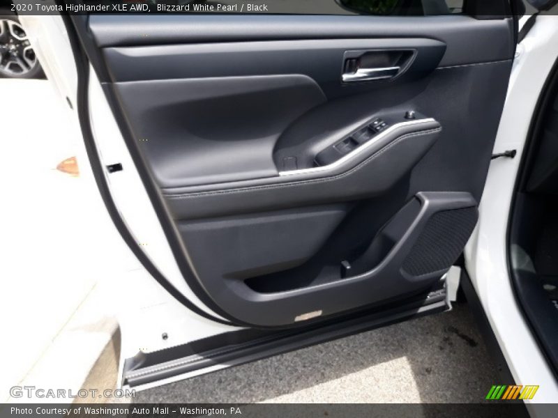 Blizzard White Pearl / Black 2020 Toyota Highlander XLE AWD