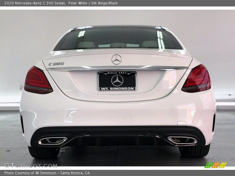 Polar White / Silk Beige/Black 2020 Mercedes-Benz C 300 Sedan