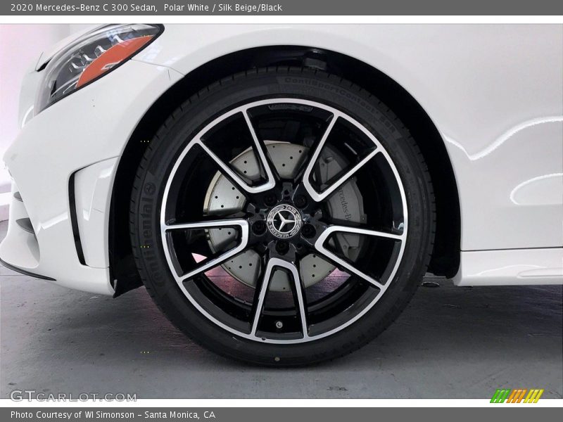 Polar White / Silk Beige/Black 2020 Mercedes-Benz C 300 Sedan