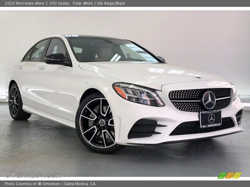 Polar White / Silk Beige/Black 2020 Mercedes-Benz C 300 Sedan