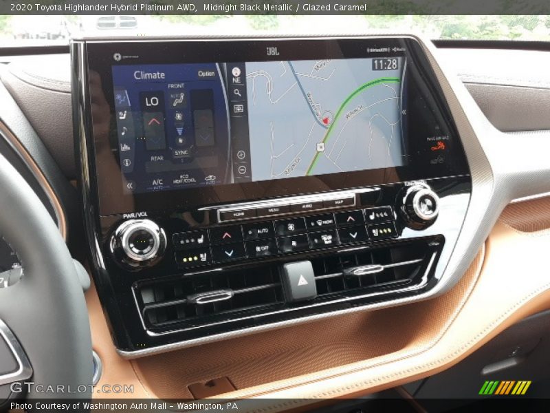 Navigation of 2020 Highlander Hybrid Platinum AWD