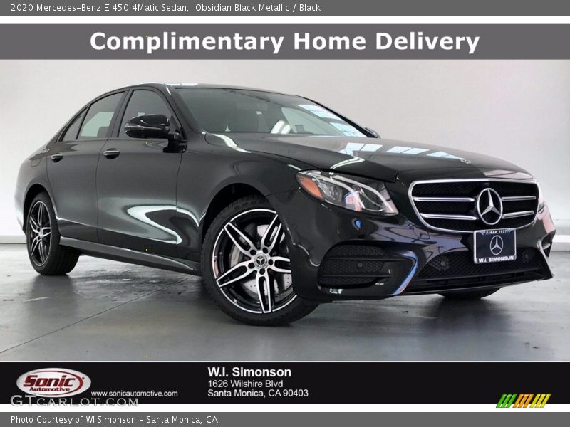 Obsidian Black Metallic / Black 2020 Mercedes-Benz E 450 4Matic Sedan