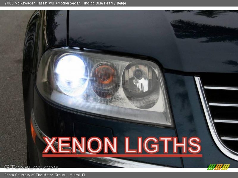 Indigo Blue Pearl / Beige 2003 Volkswagen Passat W8 4Motion Sedan