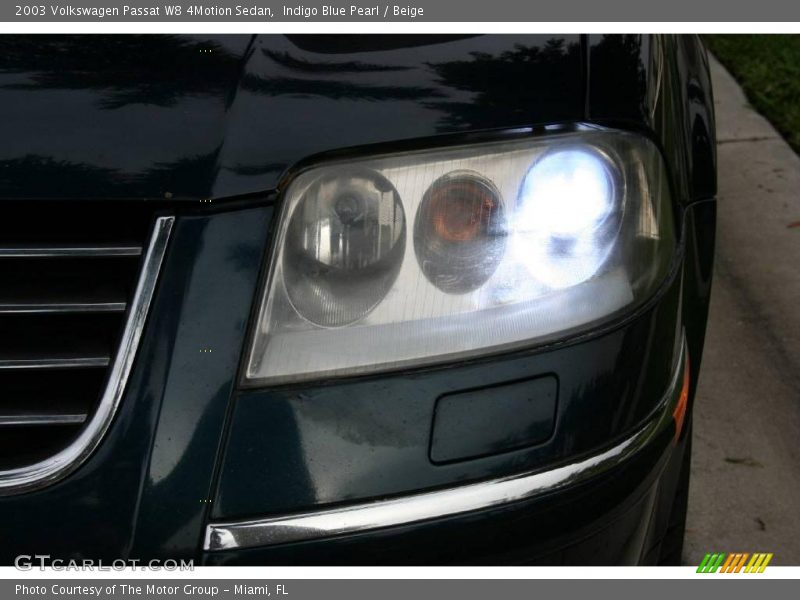 Indigo Blue Pearl / Beige 2003 Volkswagen Passat W8 4Motion Sedan