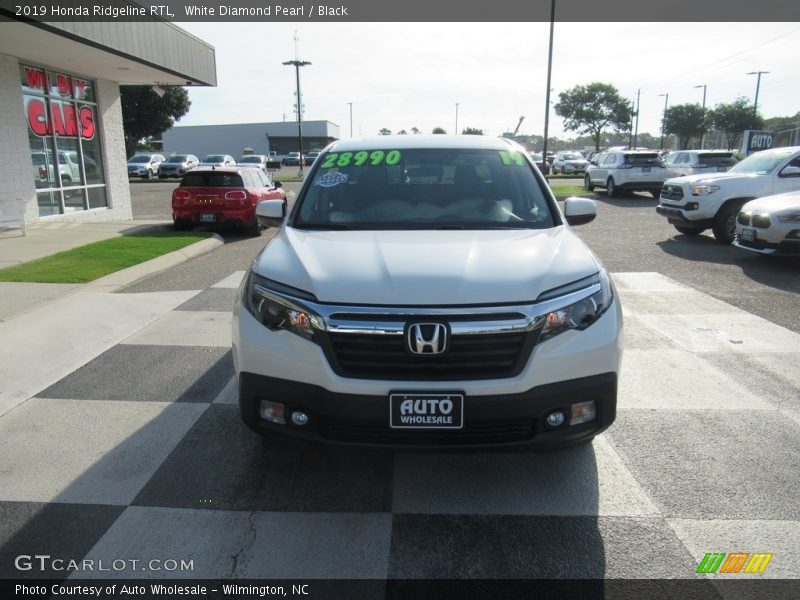 White Diamond Pearl / Black 2019 Honda Ridgeline RTL