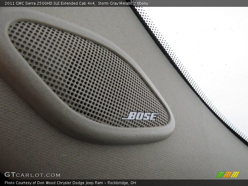 Storm Gray Metallic / Ebony 2011 GMC Sierra 2500HD SLE Extended Cab 4x4
