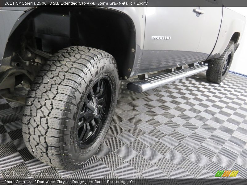 Storm Gray Metallic / Ebony 2011 GMC Sierra 2500HD SLE Extended Cab 4x4