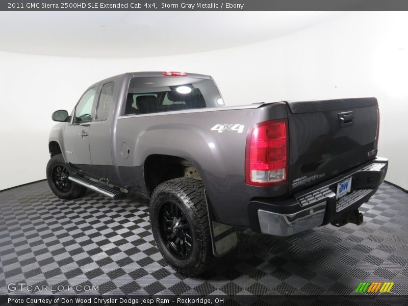 Storm Gray Metallic / Ebony 2011 GMC Sierra 2500HD SLE Extended Cab 4x4