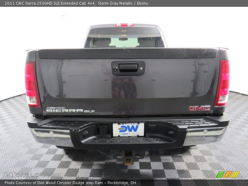 Storm Gray Metallic / Ebony 2011 GMC Sierra 2500HD SLE Extended Cab 4x4