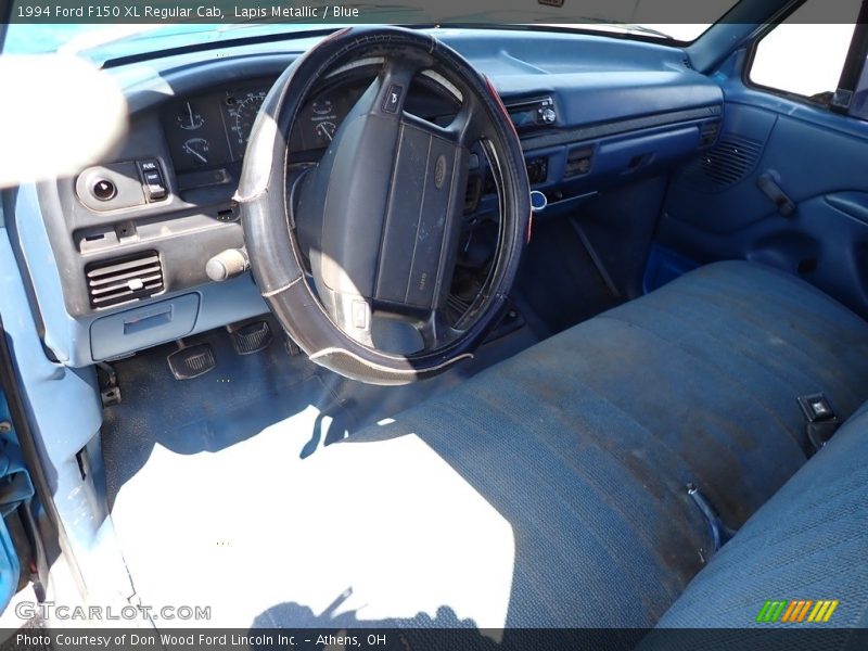 Lapis Metallic / Blue 1994 Ford F150 XL Regular Cab