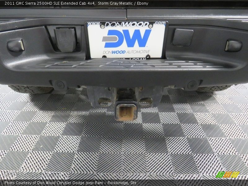 Storm Gray Metallic / Ebony 2011 GMC Sierra 2500HD SLE Extended Cab 4x4