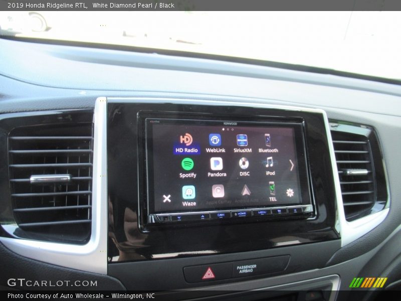 White Diamond Pearl / Black 2019 Honda Ridgeline RTL