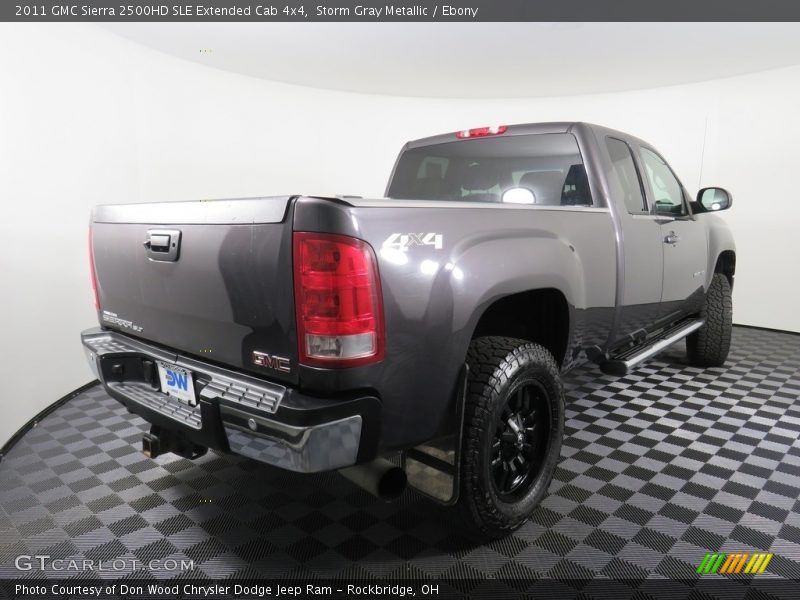 Storm Gray Metallic / Ebony 2011 GMC Sierra 2500HD SLE Extended Cab 4x4