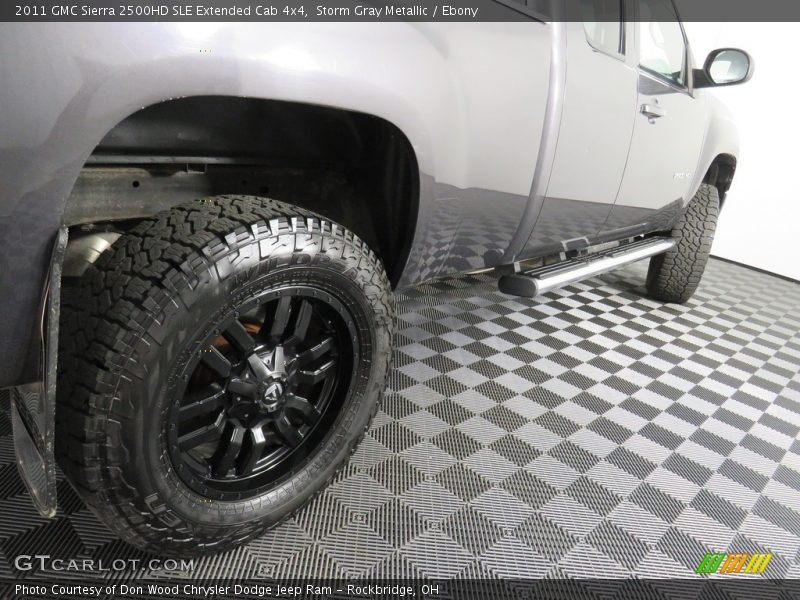 Storm Gray Metallic / Ebony 2011 GMC Sierra 2500HD SLE Extended Cab 4x4