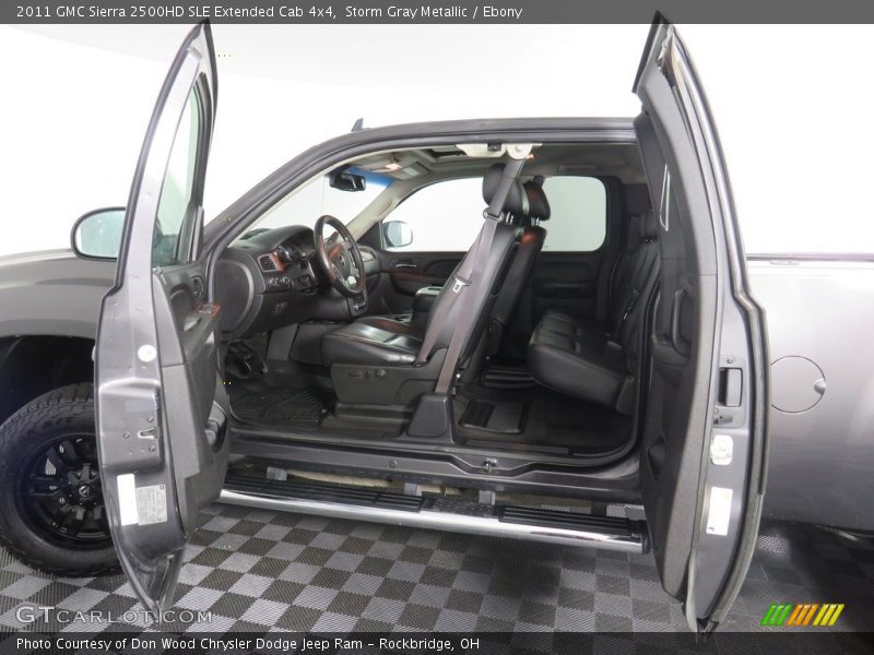 Storm Gray Metallic / Ebony 2011 GMC Sierra 2500HD SLE Extended Cab 4x4