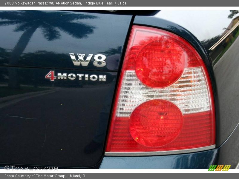 Indigo Blue Pearl / Beige 2003 Volkswagen Passat W8 4Motion Sedan