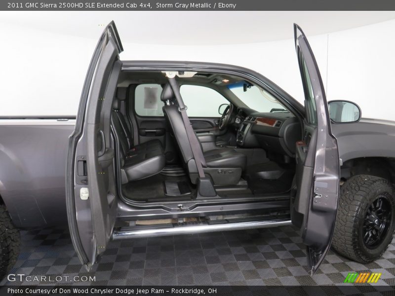 Storm Gray Metallic / Ebony 2011 GMC Sierra 2500HD SLE Extended Cab 4x4