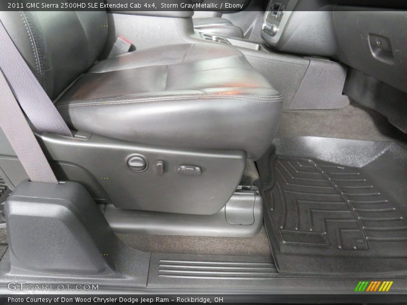 Storm Gray Metallic / Ebony 2011 GMC Sierra 2500HD SLE Extended Cab 4x4