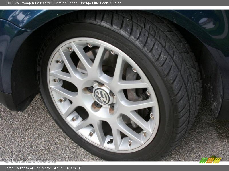 Indigo Blue Pearl / Beige 2003 Volkswagen Passat W8 4Motion Sedan