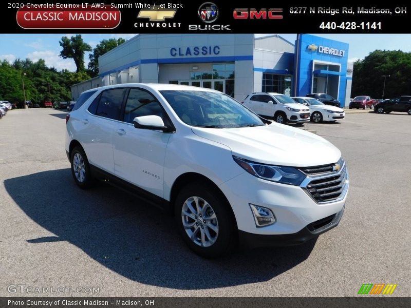 Summit White / Jet Black 2020 Chevrolet Equinox LT AWD