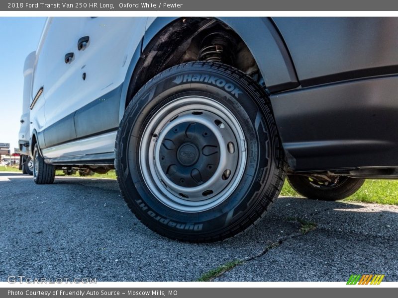 Oxford White / Pewter 2018 Ford Transit Van 250 HR Long