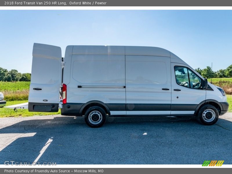 Oxford White / Pewter 2018 Ford Transit Van 250 HR Long