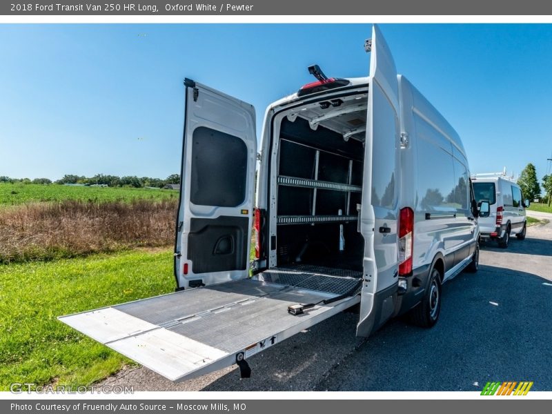Oxford White / Pewter 2018 Ford Transit Van 250 HR Long