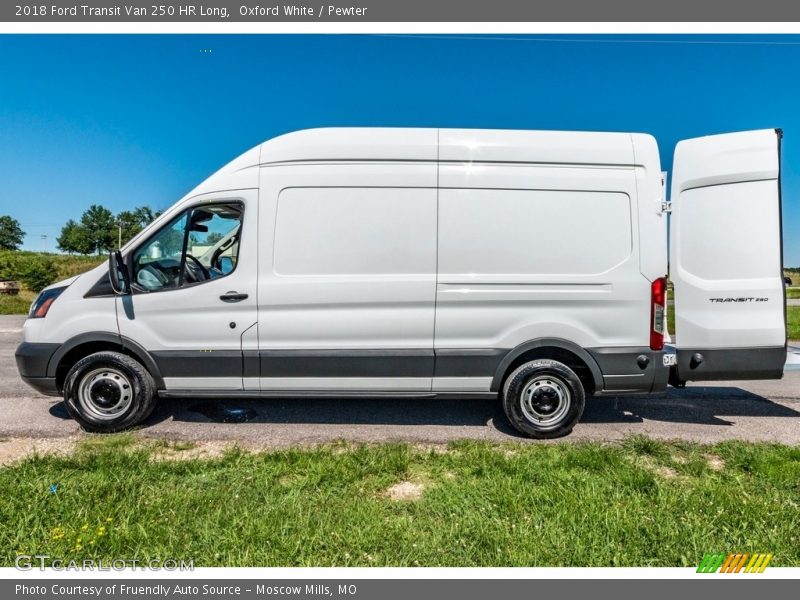 Oxford White / Pewter 2018 Ford Transit Van 250 HR Long