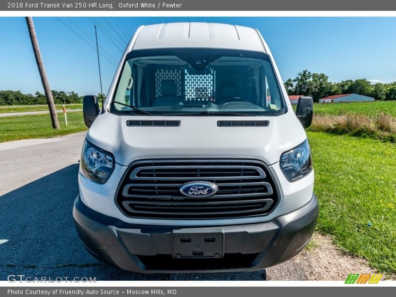 Oxford White / Pewter 2018 Ford Transit Van 250 HR Long
