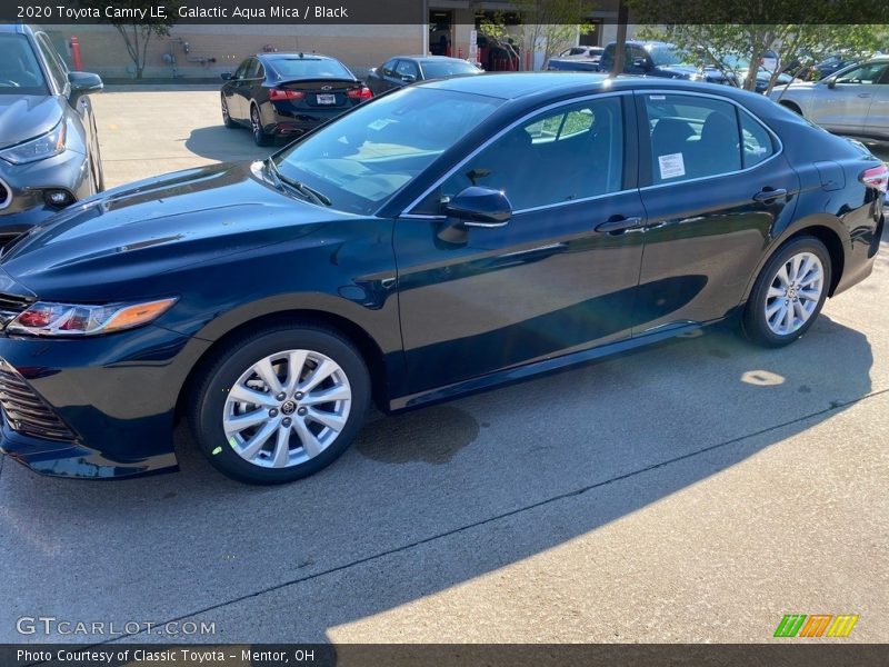 Galactic Aqua Mica / Black 2020 Toyota Camry LE