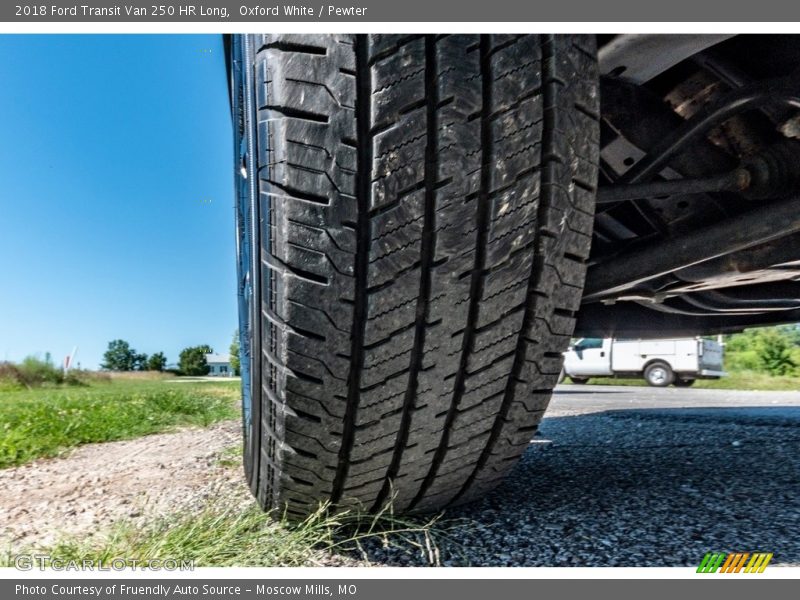 Oxford White / Pewter 2018 Ford Transit Van 250 HR Long