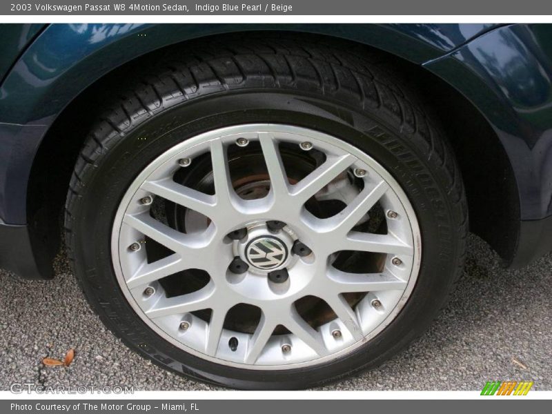 Indigo Blue Pearl / Beige 2003 Volkswagen Passat W8 4Motion Sedan