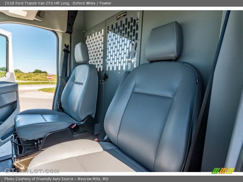 Oxford White / Pewter 2018 Ford Transit Van 250 HR Long