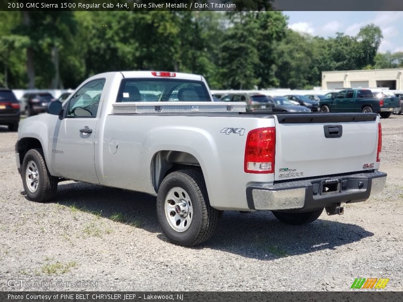 Pure Silver Metallic / Dark Titanium 2010 GMC Sierra 1500 Regular Cab 4x4