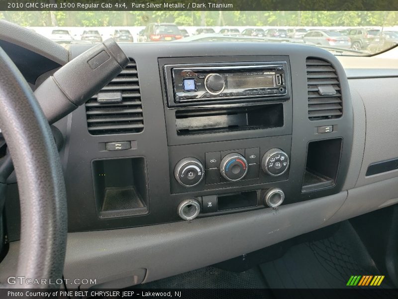 Pure Silver Metallic / Dark Titanium 2010 GMC Sierra 1500 Regular Cab 4x4