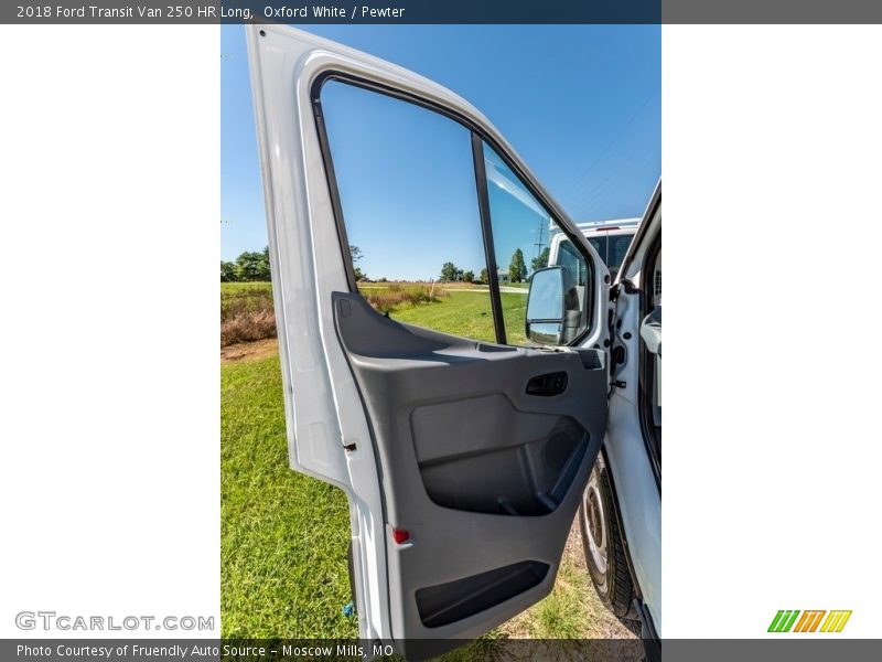 Oxford White / Pewter 2018 Ford Transit Van 250 HR Long
