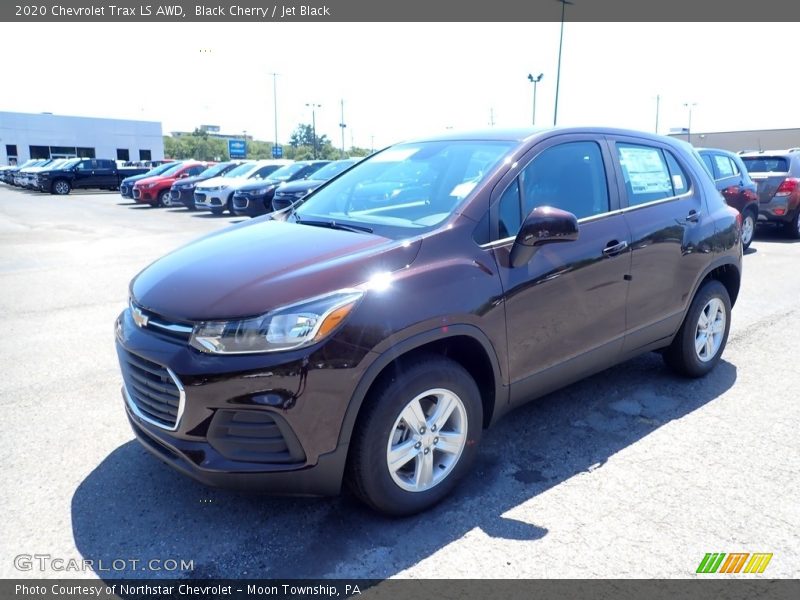 Black Cherry / Jet Black 2020 Chevrolet Trax LS AWD