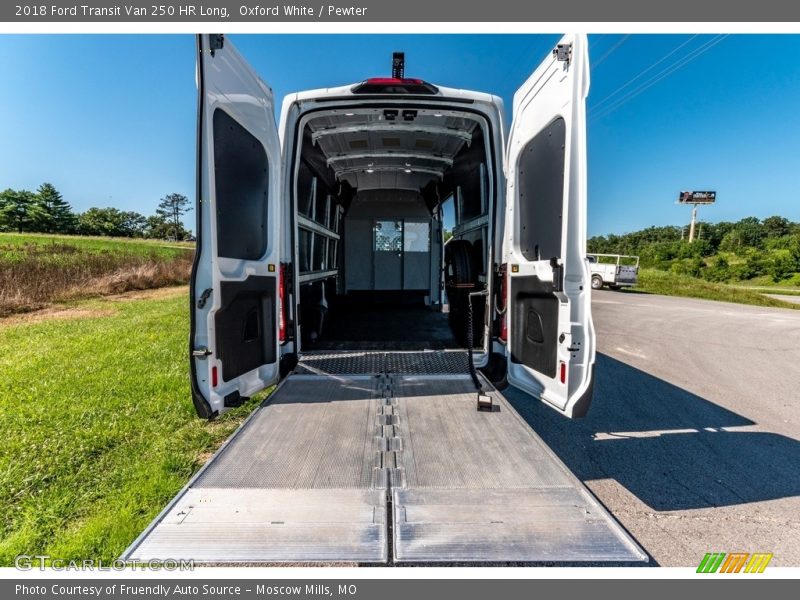 Oxford White / Pewter 2018 Ford Transit Van 250 HR Long