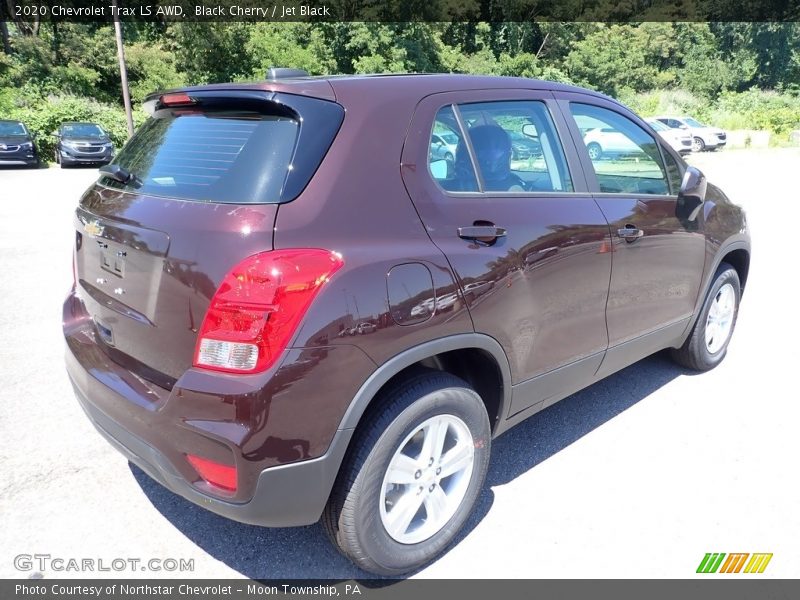 Black Cherry / Jet Black 2020 Chevrolet Trax LS AWD