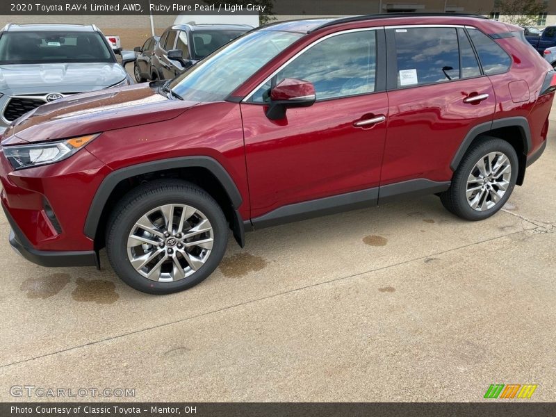 Ruby Flare Pearl / Light Gray 2020 Toyota RAV4 Limited AWD