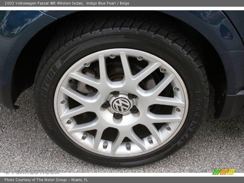 Indigo Blue Pearl / Beige 2003 Volkswagen Passat W8 4Motion Sedan