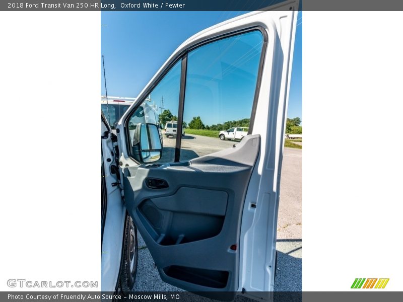 Oxford White / Pewter 2018 Ford Transit Van 250 HR Long