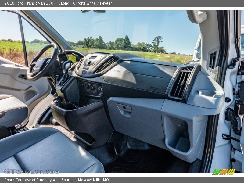 Oxford White / Pewter 2018 Ford Transit Van 250 HR Long