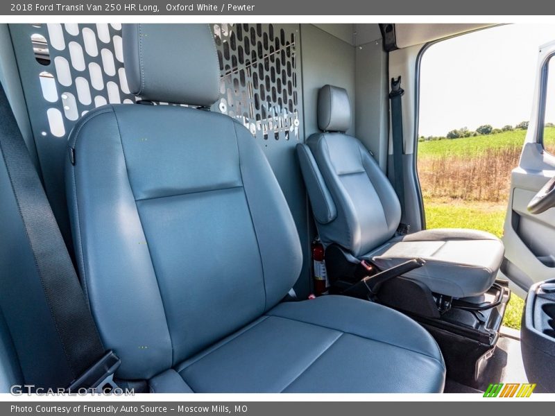 Oxford White / Pewter 2018 Ford Transit Van 250 HR Long