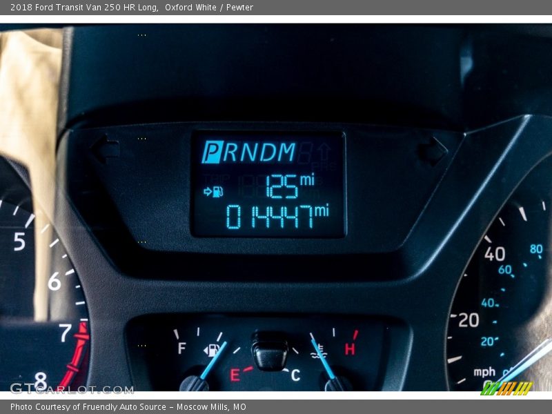 Oxford White / Pewter 2018 Ford Transit Van 250 HR Long