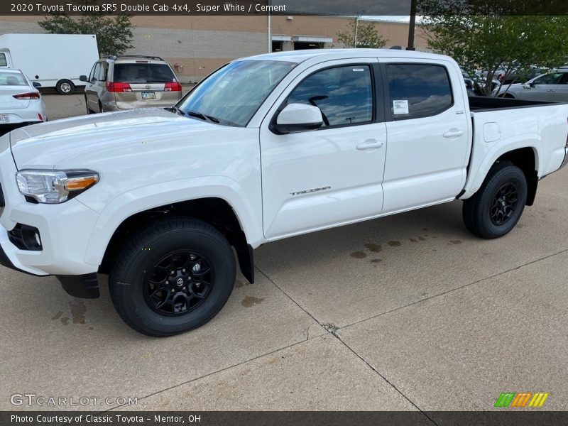 Super White / Cement 2020 Toyota Tacoma SR5 Double Cab 4x4